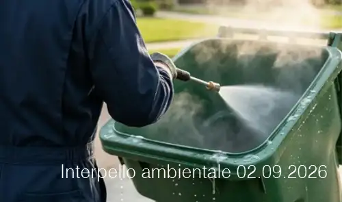 Interpello ambientale 02.09.2026 / Classificazione del refluo derivante dal lavaggio dei cassonetti